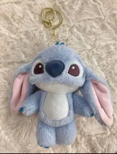 リロ&スティッチ　スティッチ　ぬいぐるみキーホルダー　ジャラジャラ　スクバ　平成