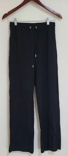 チノ(CINOH)　定番　レーヨンリラックスパンツ　ブラック