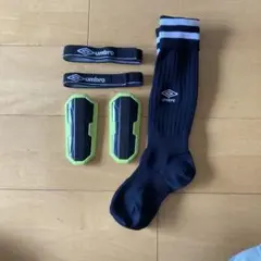 umbro シンガードセット 黒/緑　子ども用