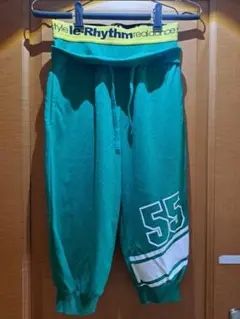 le-Rhythm グリーンハーフパンツ 55