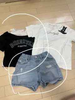 【専用】 Tシャツ　ピンクハント一枚　UNIQLO ショートパンツ