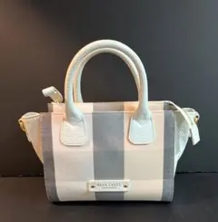 BLUE LABELE　ブルーレーベル　レザーキャンバス 　ハンドバッグ