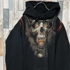 【大人気】VETEMENTS ヴェトモン18AWスカルパーカーSサイズ ブラック