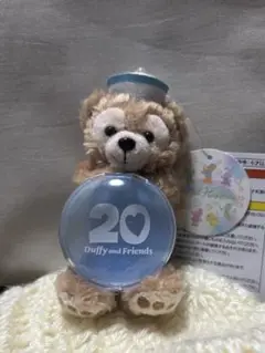 ダッフィー 20周年カラフルハピネスぬいぐるみチャーム