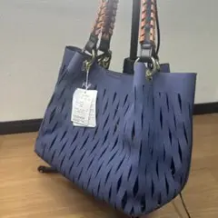 【新品・未使用】LUPUY リュピュイ カットワーク PUレザー バッグ