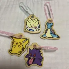 ポケモン 初期グッズ キーホルダー 木製 レトロ