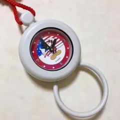 【レトロ・当時物】ミッキーマウス タオルハンガークロック　バスルームクロック