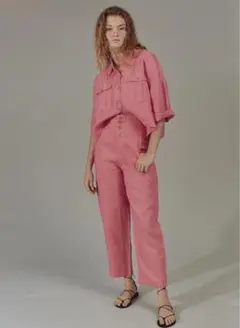 ACACIA リネンパンツ シャツ ブラトップ セット