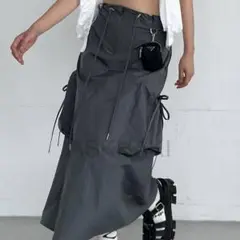 韓国 askhaki スカート リボン シズニルック