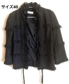 TO BE CHIC レディース サイズ40 ジャケット クロ お洒落