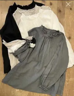 期間限定値下げ価格❗️ネストローブ♥️リネンスタンドフリル2wayブラウス