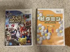 Wii ソフト2本セット♡大乱闘スマッシュブラザーズ ピクミン
