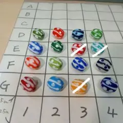 とんぼ玉　和柄A