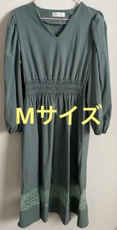 Virca☆ヴィルカ☆レース編み？ワンピース、グリーン☆Mサイズ