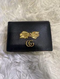 GUCCI 財布 折りたたみ リボン