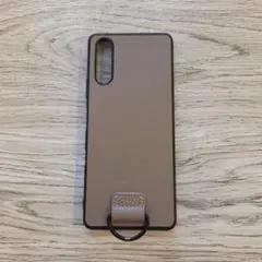 Xperia10III LOOP ブラウンリング付きソフトケース