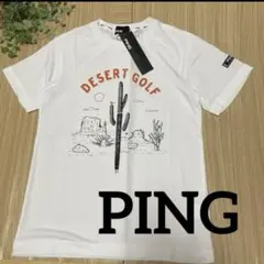 新品未使用タグ付 ピンPING メンズ半袖Tシャツ S