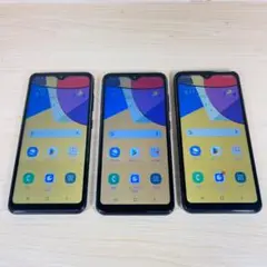 3台セット SIMフリー Galaxy A21 SCV49 T3016