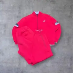 90s ナイキ セットアップ M ピンク 刺繍ロゴ スポーツMIX シティボーイ