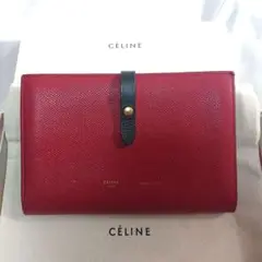 CELINE ラージ ストラップ 二つ折り財布