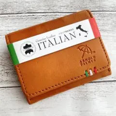 アーノルドパーマー小銭入れ本革新品未使用イタリアンレザーキャメル