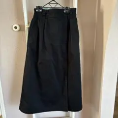 DANTON ブラック ロングスカート