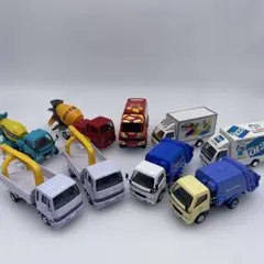 エムテックミニカー　日野レンジャー清掃車＆ミキサー車　2台セット エムテックミニカー 日野レンジャー清掃車＆ミキサー車 2台