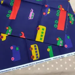 marimekko「PIKKU BO BOO」巾148✕53 ネイビー