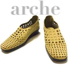 ✨美品✨　arche アルシュ　パンチングデザイン　スリッポン　フランス製