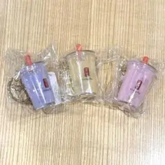 ゴンチャ タピオカ キーリング 3個セット カップホルダー