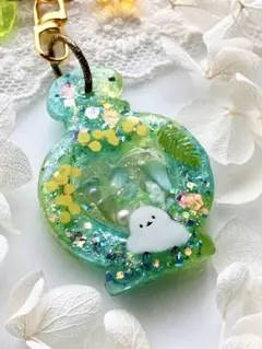 226 シマエナガシャカシャカキーホルダー