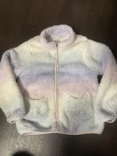 any FAMフリースジャケット 猫ポケット付き グラデーション
