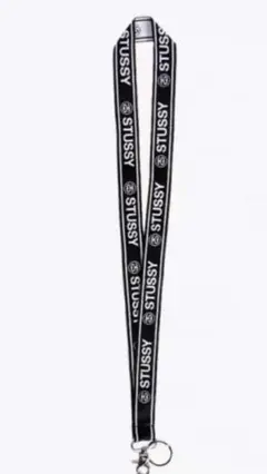 STUSSY ネックストラップ ブラック
