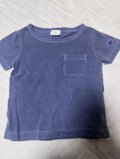 チャンピオン　Champion Tシャツ　100cm ブルー　ヴィンテージ　藍染
