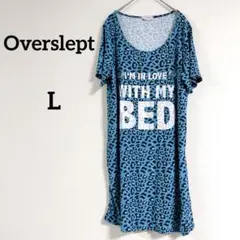 即購入OK✨Overslept【L】レオパード柄 ルームウェア ワンピース