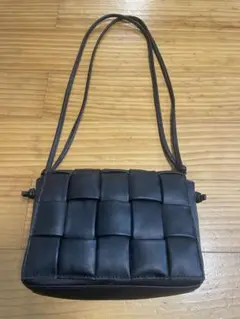 terawearemu キルティングデザイン ショルダーバッグ　黒