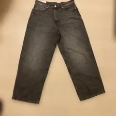 H&M BAGGY デニム 32/30 ダークグレー