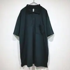 【美品】gllimer　半袖ポロシャツ　L　ブラック　シンプル　速乾　涼しい