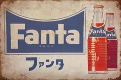 新品 ブリキ看板 レトロ ファンタ Fanta