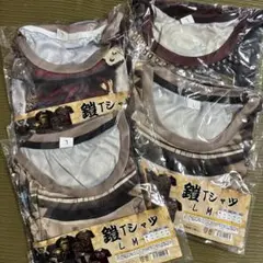 サムライ鎧デザイン Tシャツ 4枚セット L