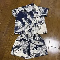 【1度のみ着用】ハワイ　アロハシャツ　上下　 2歳　ベビーアロハ