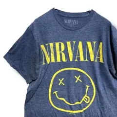 BJQA バンド Tシャツ 古着 ニルバーナ スマイリー ニコちゃん
