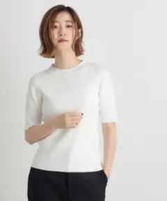 公式全サイズ完売 新品 grove RNドライタッチリブ5分袖プルオーバー