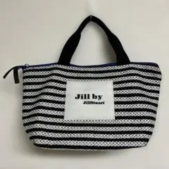 Jill by JillStuart ツイードボーダーバッグ　白黒ブルー　付録
