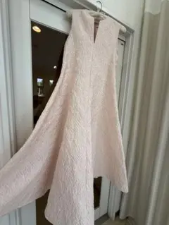 STRASBURGO 薄いピンク ノースリーブ Vネック ドレス