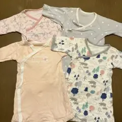 お得4枚セット　新生児　Combi ラップドレス　出産準備に！マジックテープ