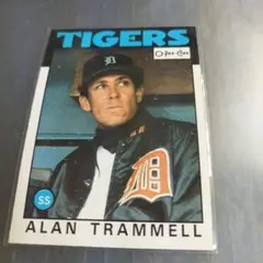 MLB 1986 Ｏ-PEE-CHEE　アラン・トランメル　デトロイトタイガース