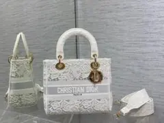 CHRISTIAN DIOR レースショルダーバッグ