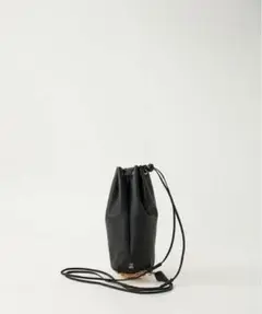 未使用　エバゴス　ebagos ポシェット　黒革　カゴ