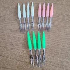カラフルグリーンフォーク6本セット
